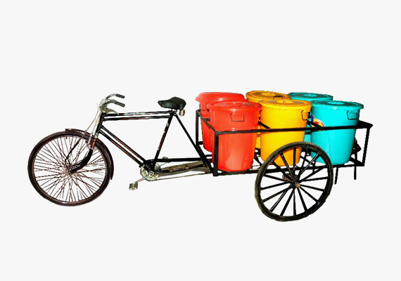 Complete Garbage Rickshaw